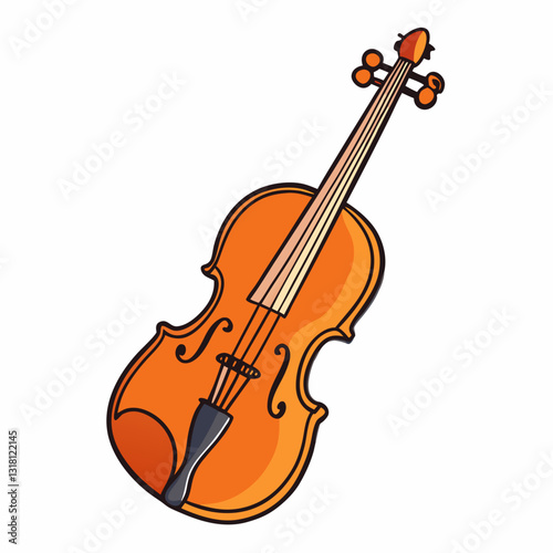 viola isolated on white