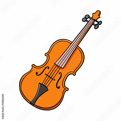viola isolated on white