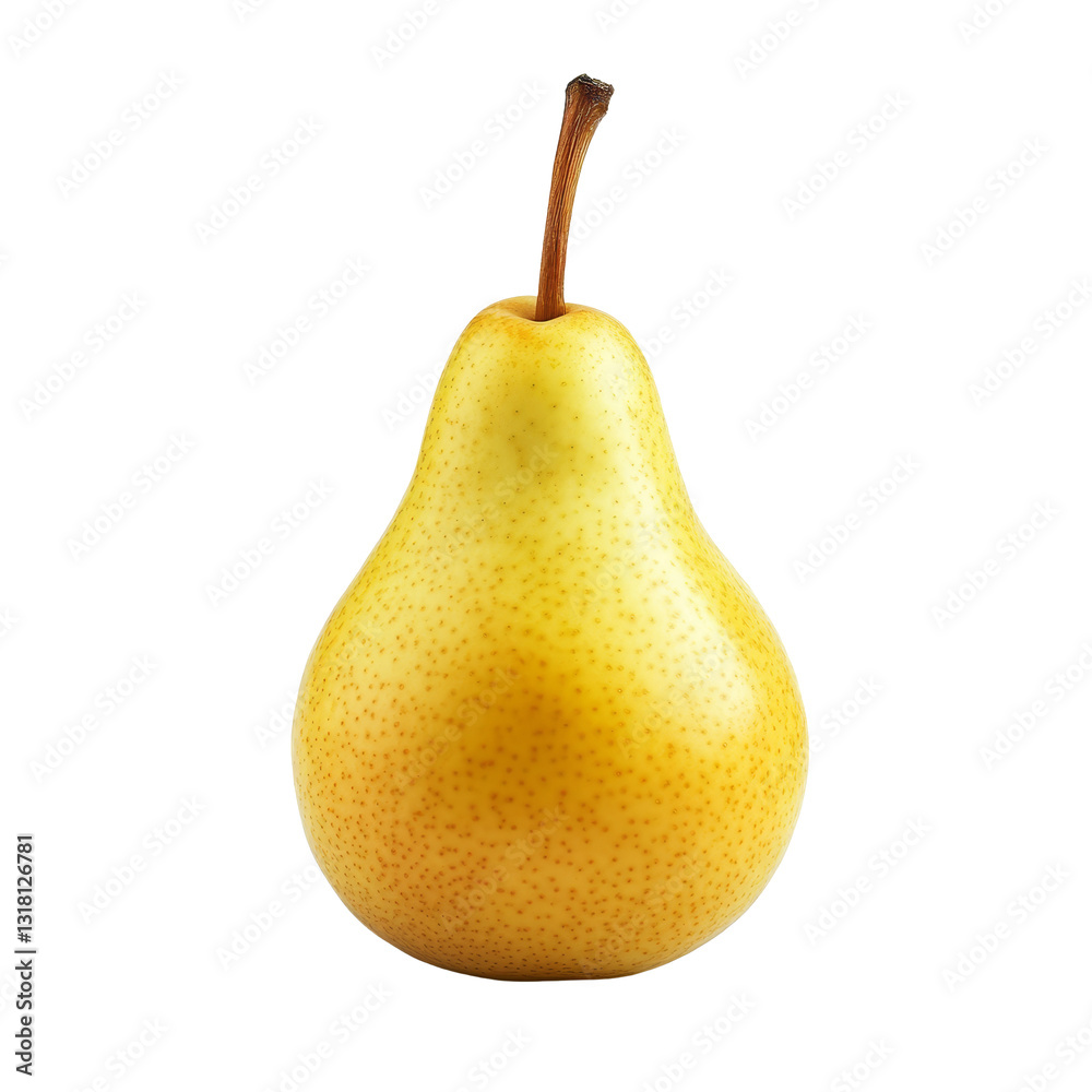 A vibrant yellow pear placed on a clean transparent background showcasing its natural beauty and freshness, yellow pear fruit on transparent background A vibrant yellow pear placed on a clean transparent background showcasing its natural beauty and freshness, yellow pear fruit on transparent background