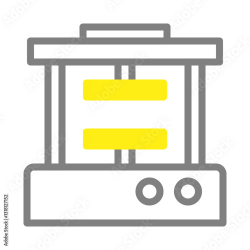 Modern 3D Printer Technology Minimalist Design