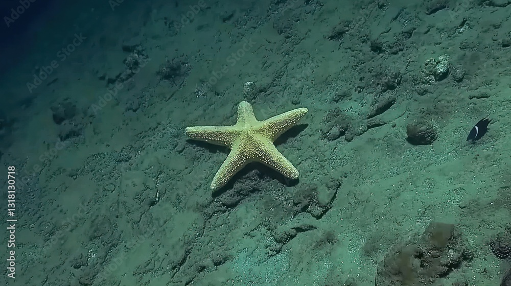 Underwater Starfish Serenity: A Glimpse into the Ocean Depths Underwater Starfish Serenity: A Glimpse into the Ocean Depths