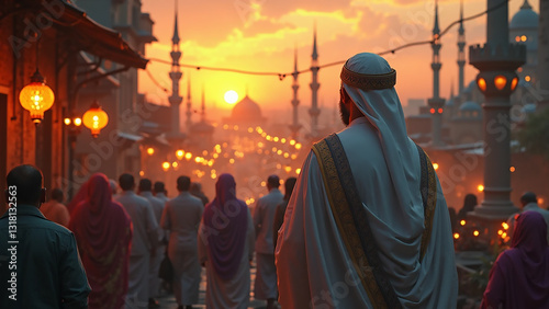 unset with mosque