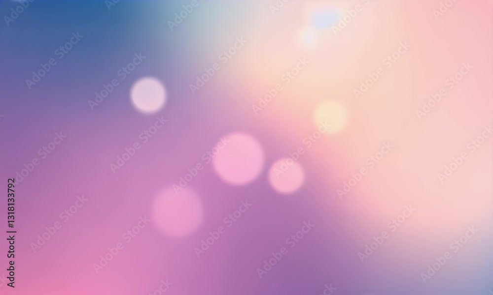 Soft Pastel Pink Blue Purple Bokeh Background with Glowing Circles Soft Pastel Pink Blue Purple Bokeh Background with Glowing Circles