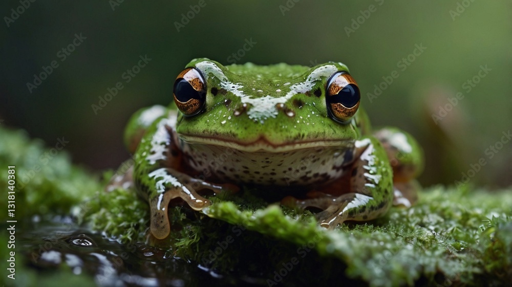 frog on a leaf frog on a leaf