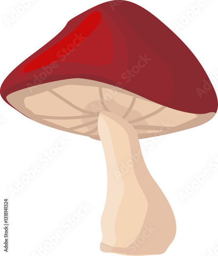 Fairy Tale Mushroom Illustration
