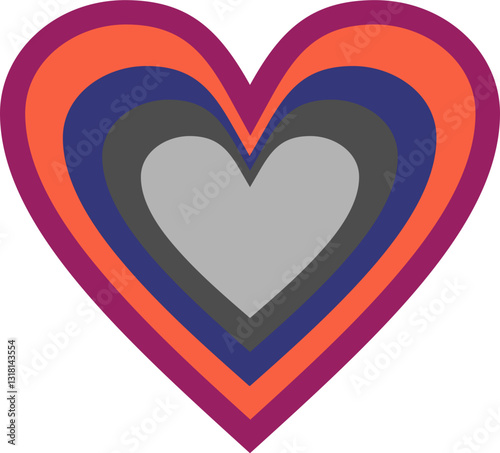 Couple Love Abstract Vector
