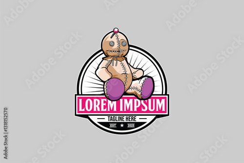 voodoo doll cartoon character design vector image
