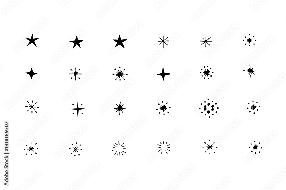 Minimalist Hand-Drawn Star and Sparkle Icon Set – Celestial Design Elements
Minimalist Hand-Drawn Star and Sparkle Icon Set – Celestial Design Elements