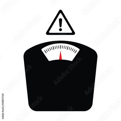 scale on white background