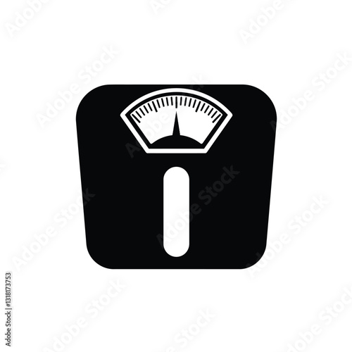 weight scale isolated on white