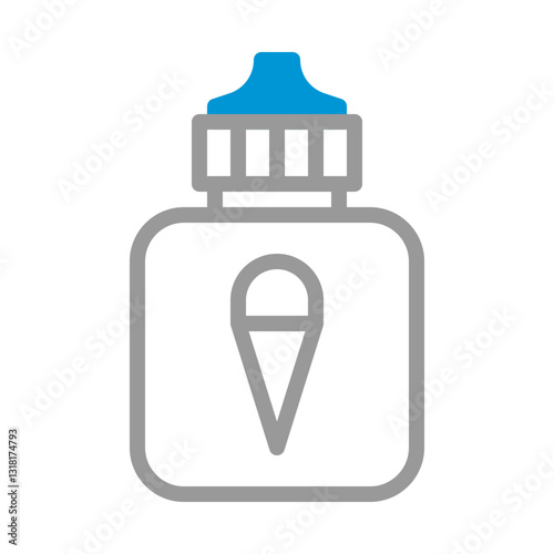 Vaping Liquid Bottle Icon in Modern Style