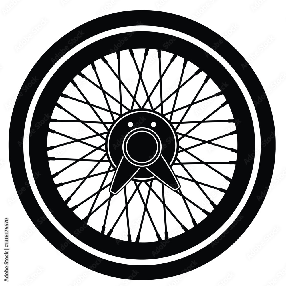 Fototapeta premium car wheel icon