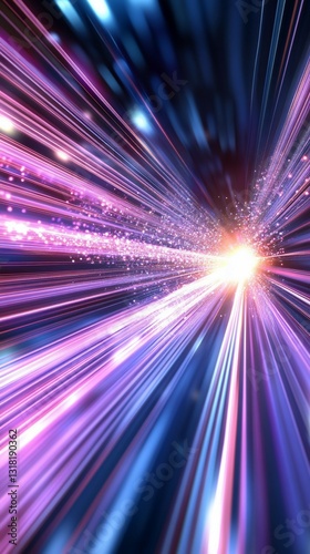 Speed, light trails, futuristic, energy, abstract