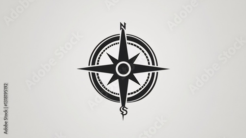 Classic Compass Rose: A symbol of direction, exploration, and adventure.