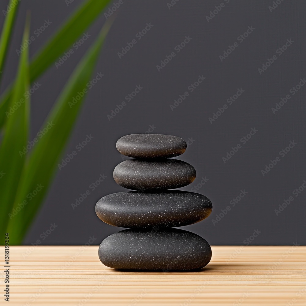 Serene Stacked Stones Zen Garden Minimalist Design Serene Stacked Stones Zen Garden Minimalist Design