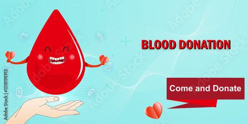 Blood donating in order to help people.The concept for hospital background.