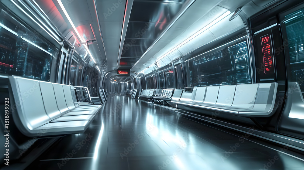 Picture of empty seats on the train with no passengers Picture of empty seats on the train with no passengers