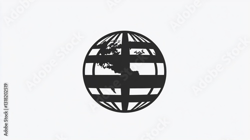 Global Connectivity: A Stylized Globe Illustration
