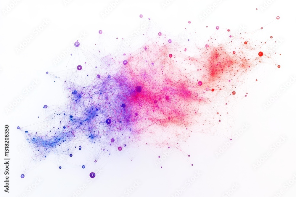A colorful explosion of paint splatters on a white background A colorful explosion of paint splatters on a white background