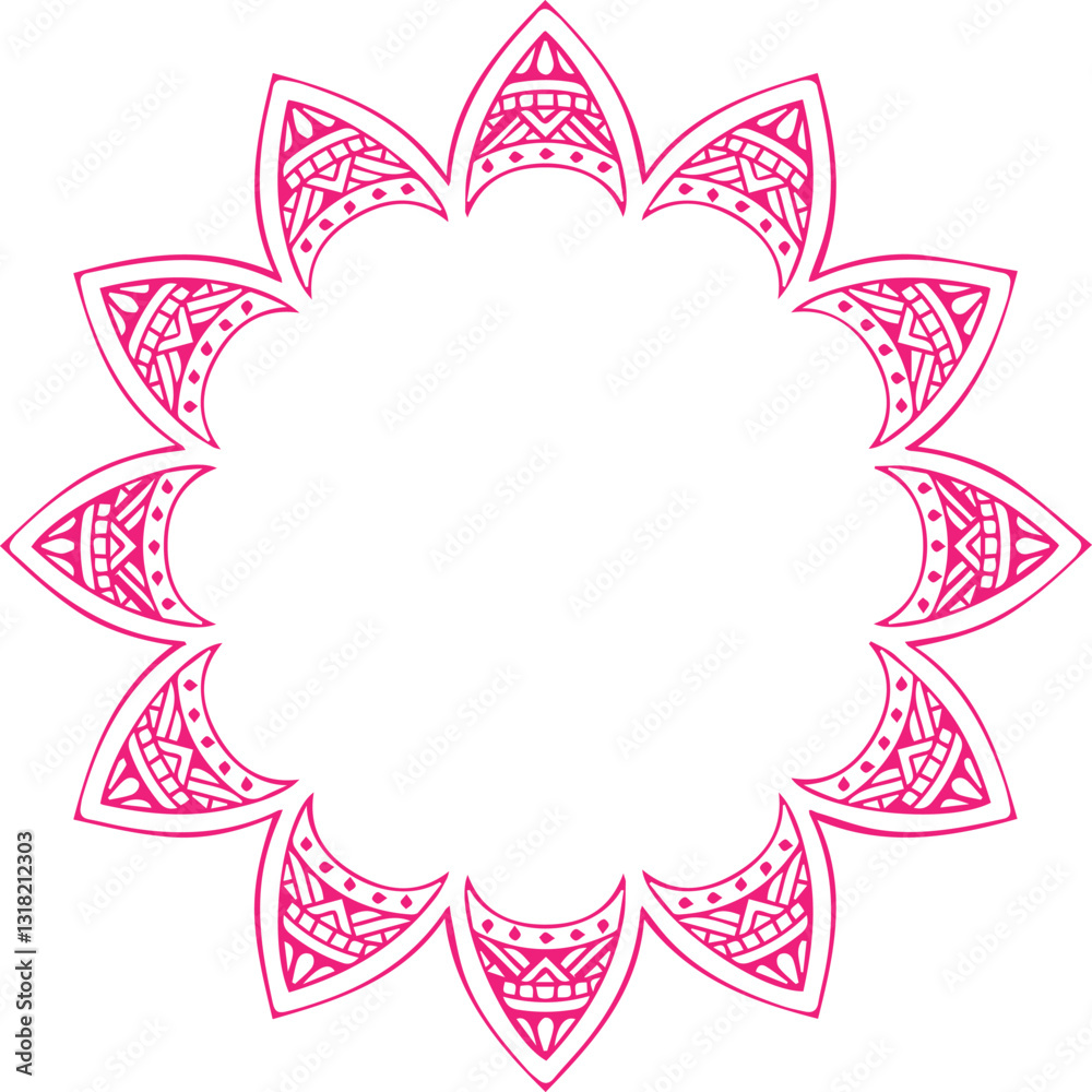 Beautiful flower art and mandala vector design Beautiful flower art and mandala vector design