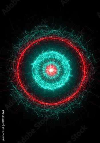  symbolizing precision in cancer therapy. wallpaper, Laser beam targeting cancer cells,