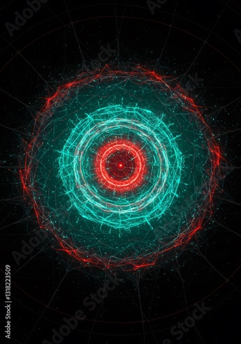  symbolizing precision in cancer therapy. wallpaper, Laser beam targeting cancer cells,