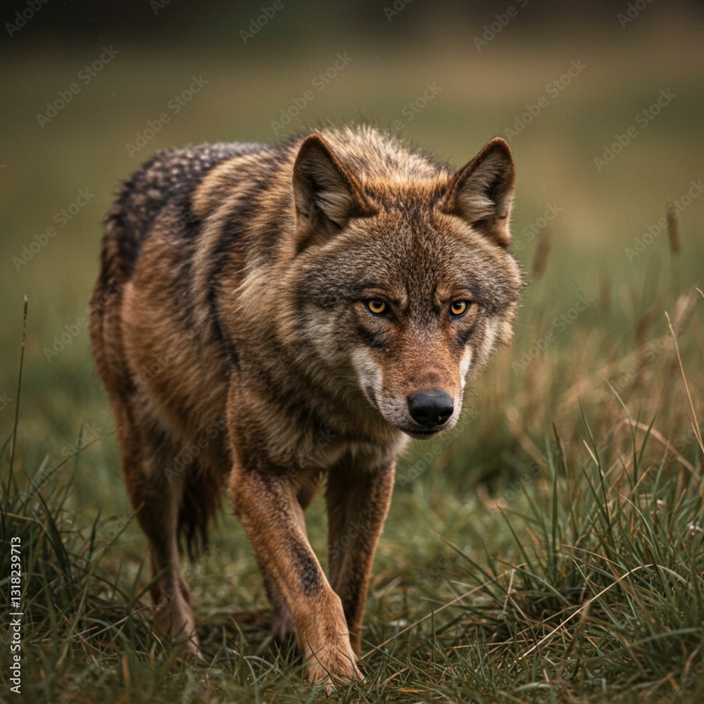 Fototapeta premium Wild Wolf in Natural Habitat