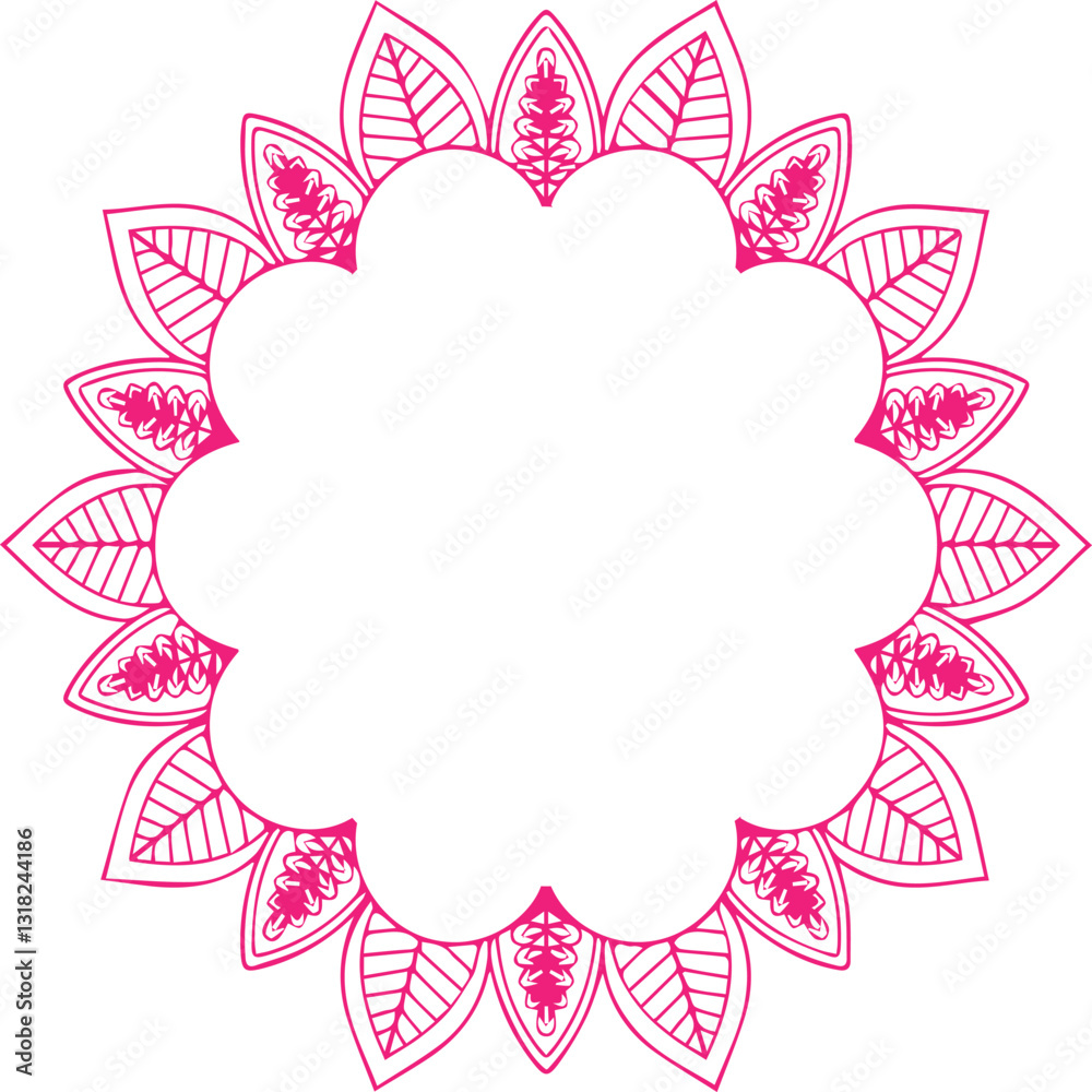 Beautiful flower art and mandala vector design Beautiful flower art and mandala vector design