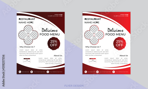 Modern Food Menu Flyer Design photo