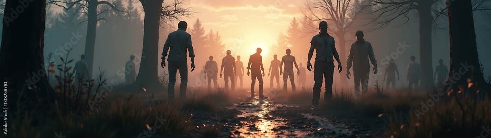 zombie survival game background for ai generated game assets zombie survival game background for ai generated game assets