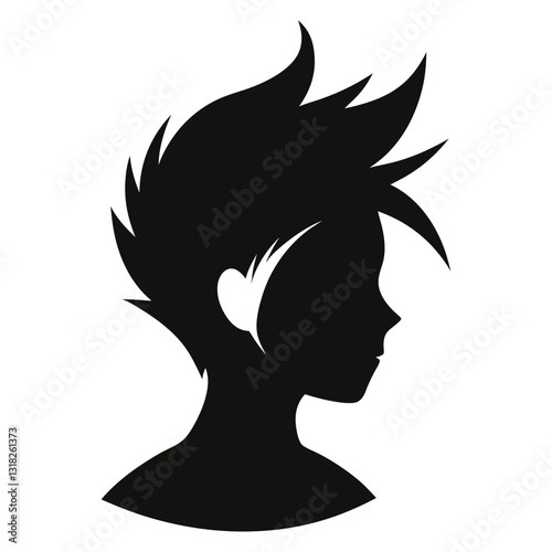faux hawk silhouette