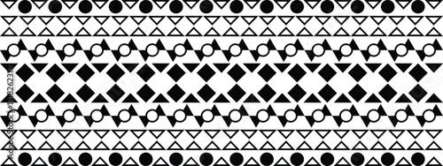 Φωτογραφία Seamless pattern ethnic texture design vector