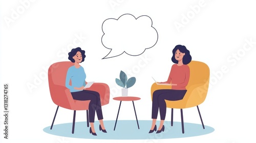 A coaching session between HR managers and employees