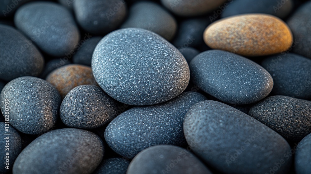 Close-up of colorful stones on the beach Close-up of colorful stones on the beach