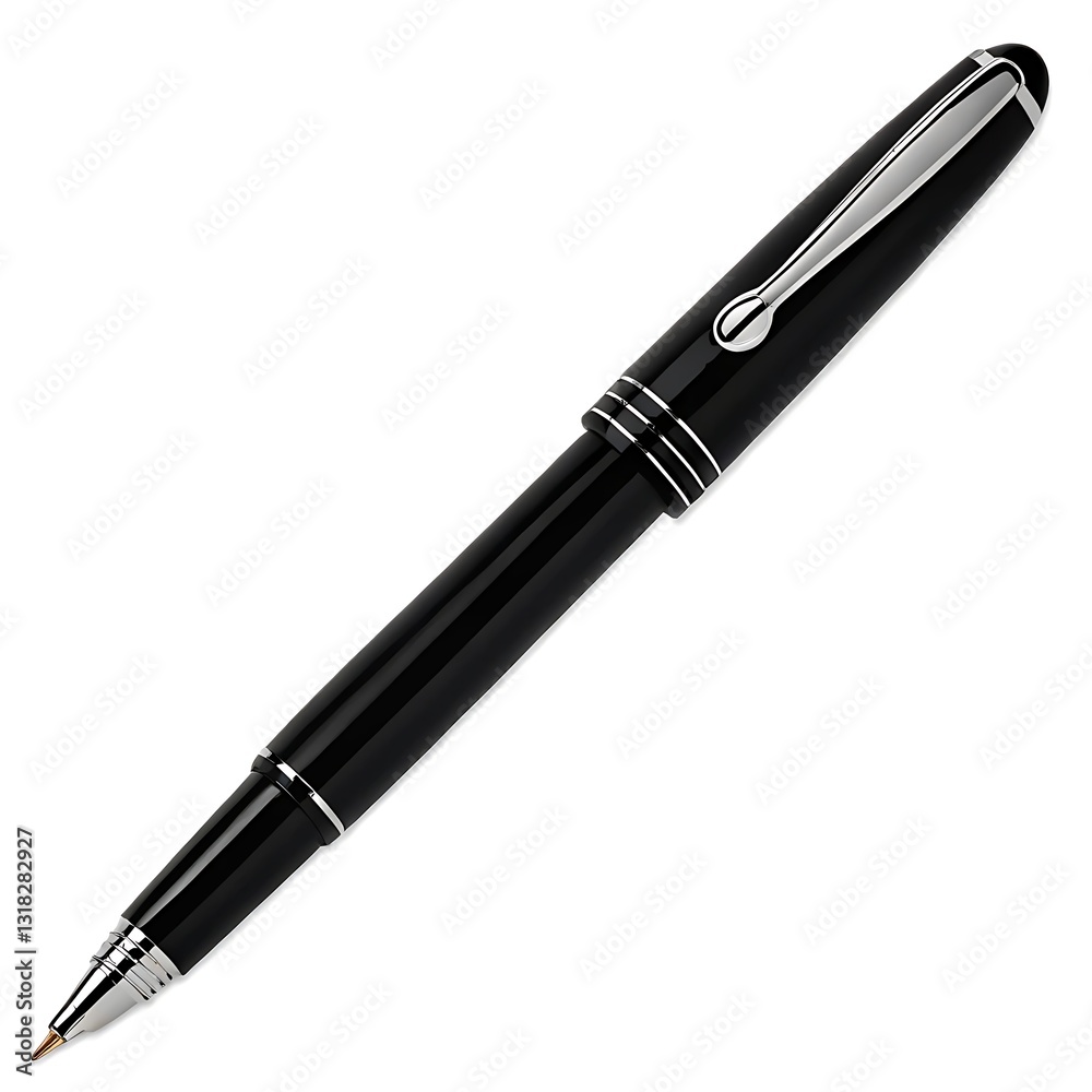 black pen isolated on white black pen isolated on white