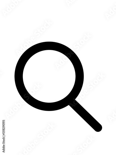magnifying glass isolated on white