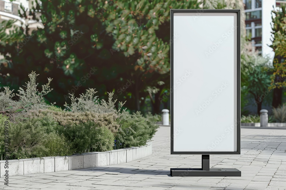 Premium Quality Visual of Advertisement Stand Banner Mockup Premium Quality Visual of Advertisement Stand Banner Mockup