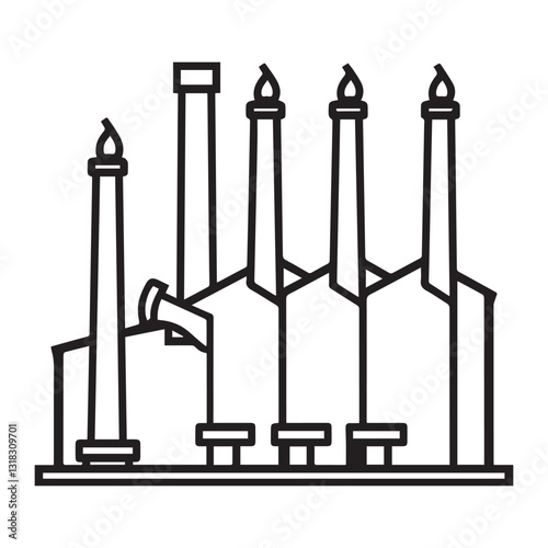 oil pump vector