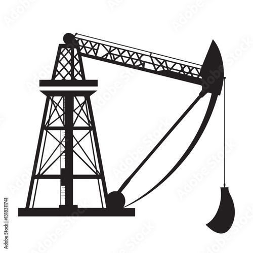 oil pump vector