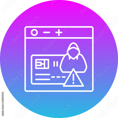 Online hacking Icon