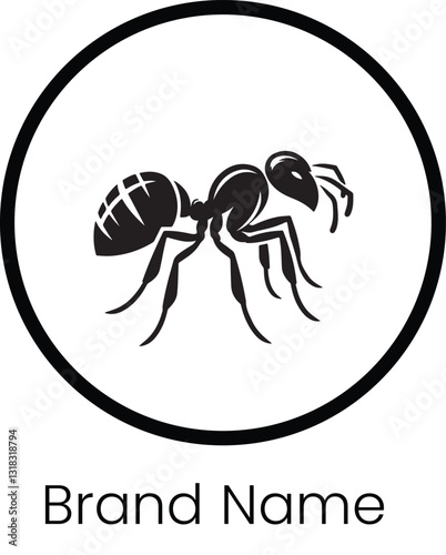 ant vector logo design 