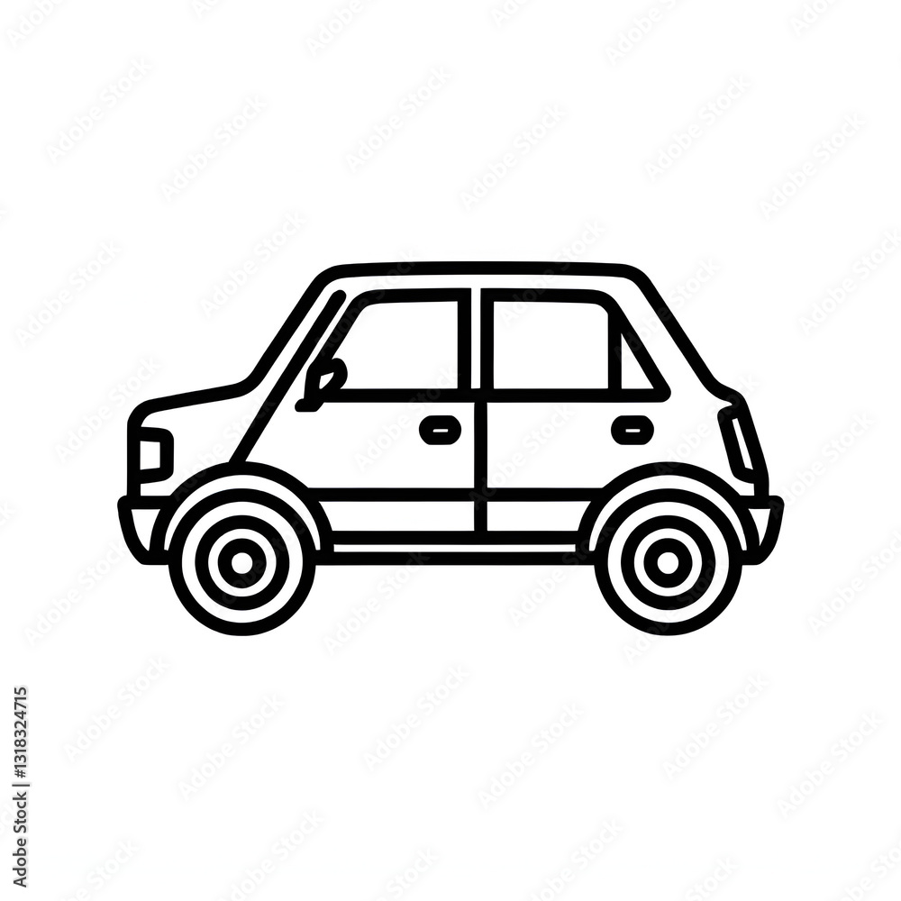 Black line icon for drive Black line icon for drive