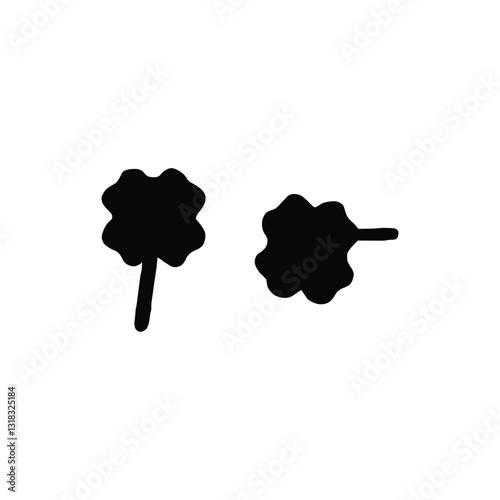 Ear ring black and white 
