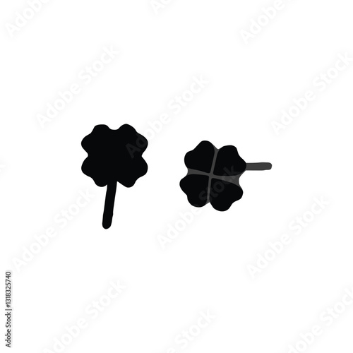 Ear ring black and white 