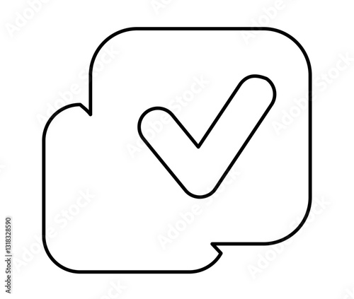 Minimalist checklist and verification icons. applications, and professional design.
