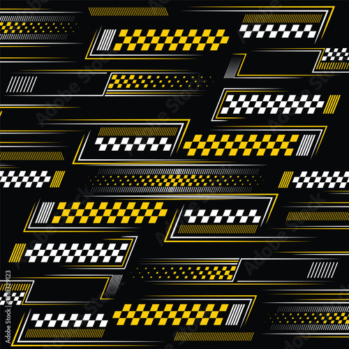 Racing sport white and yellow background