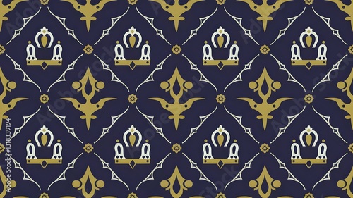 Abstract Art Deco Beautiful Seamless Geometric Pattern for Luxurious Backdrops