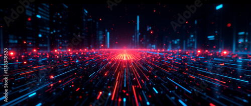 Digital Harmony: A Futuristic Background for Technology, Innovation, and Education