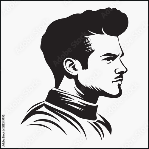 Barbershop Logo Hair Stylist 