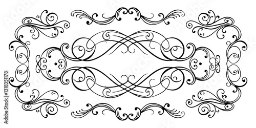 "Ornamental Grace: A Symmetrical Collection of Timeless Flourishes"
